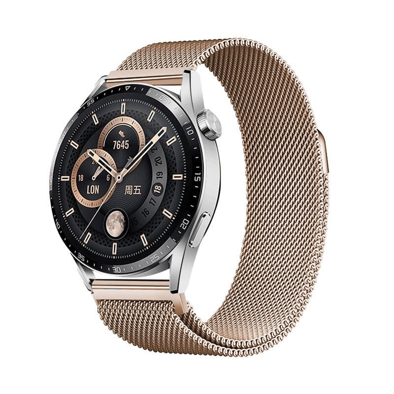 Huawei Watch GT3 46mm Band-12 22mm Metal Hasır Kordon