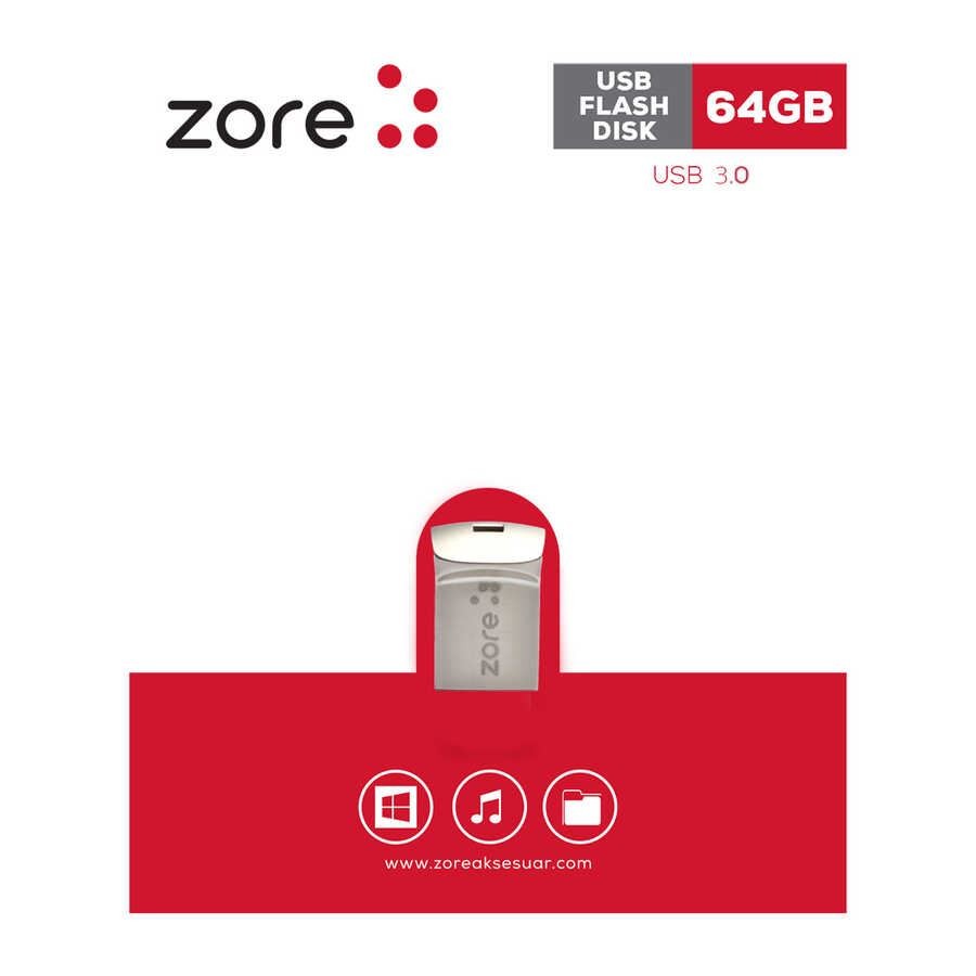 64 GB Zore Mini Gümüş 3.0 Flash Bellek