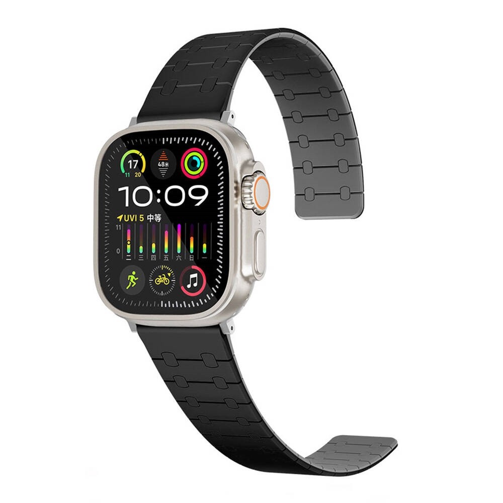 Apple Watch 44mm KRD-111 Çizgili Desenli Silikon Kordon