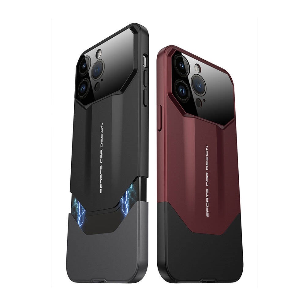 iPhone 14 Pro Max Çift Parçalı Mıknatıs Tasarımlı Ays Pro İkili Kapak