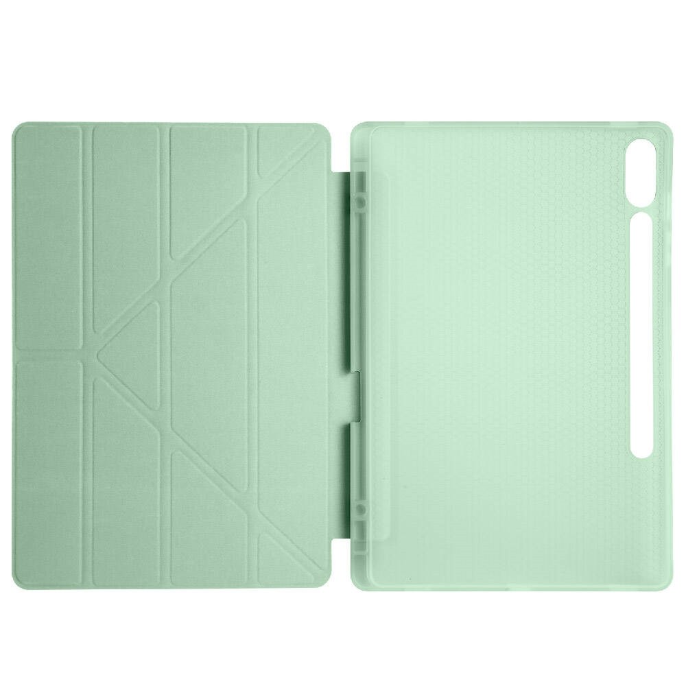 Galaxy Tab S9 FE Plus Tri Folding Kalem Bölmeli Standlı Kılıf
