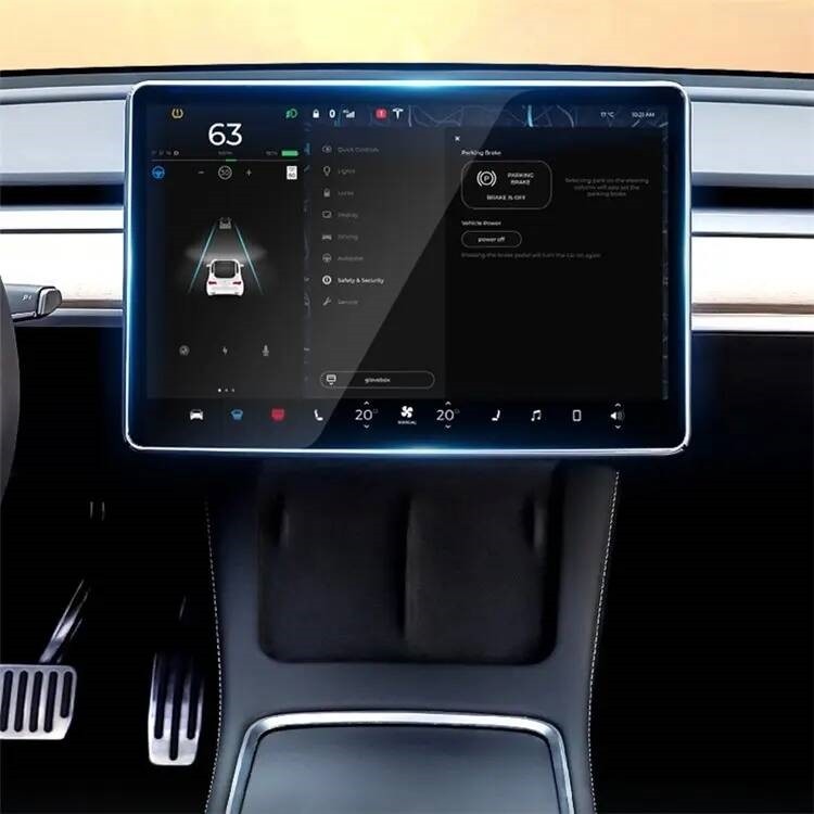 Tesla Model Y Araç Multimedya Temperli Cam Ekran Koruyucu