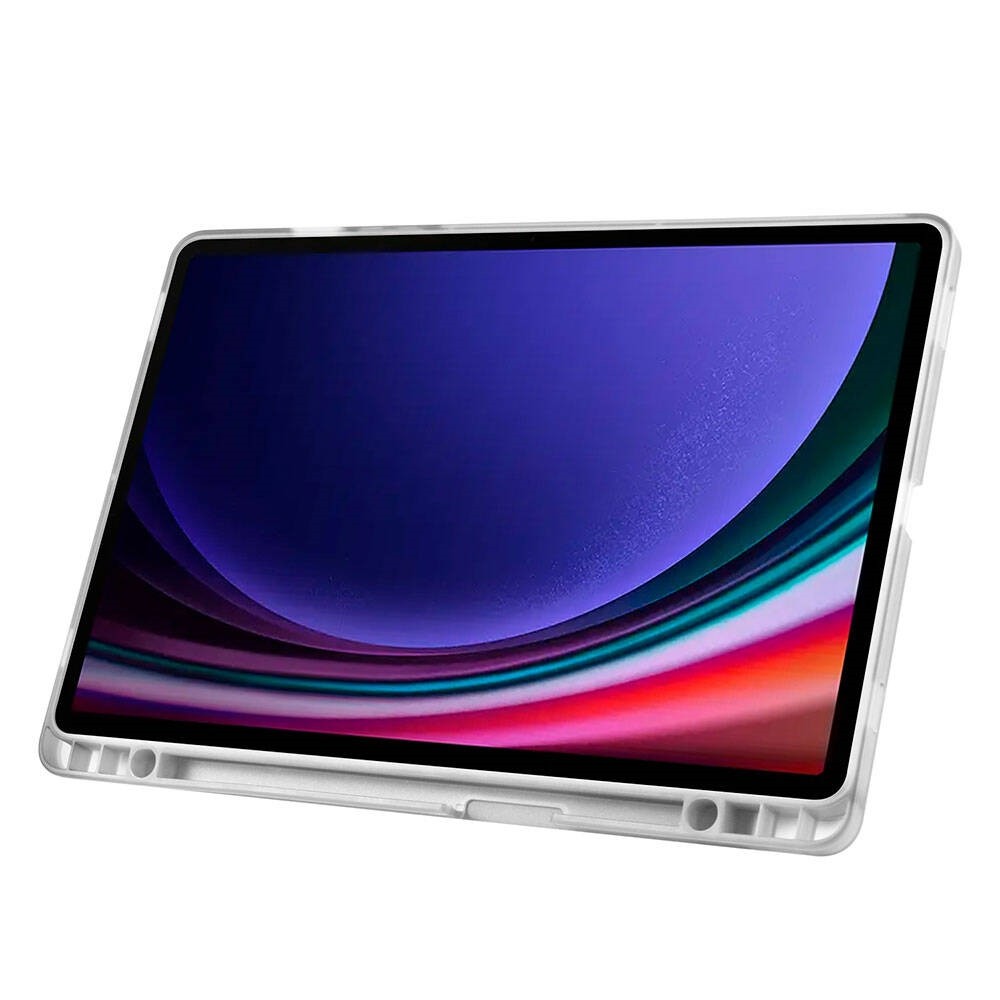 Galaxy Tab S9 FE Tri Folding Kalem Bölmeli Standlı Kılıf
