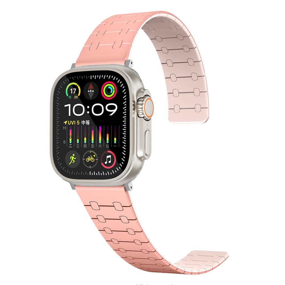 Apple Watch 42mm KRD-111 Çizgili Desenli Silikon Kordon