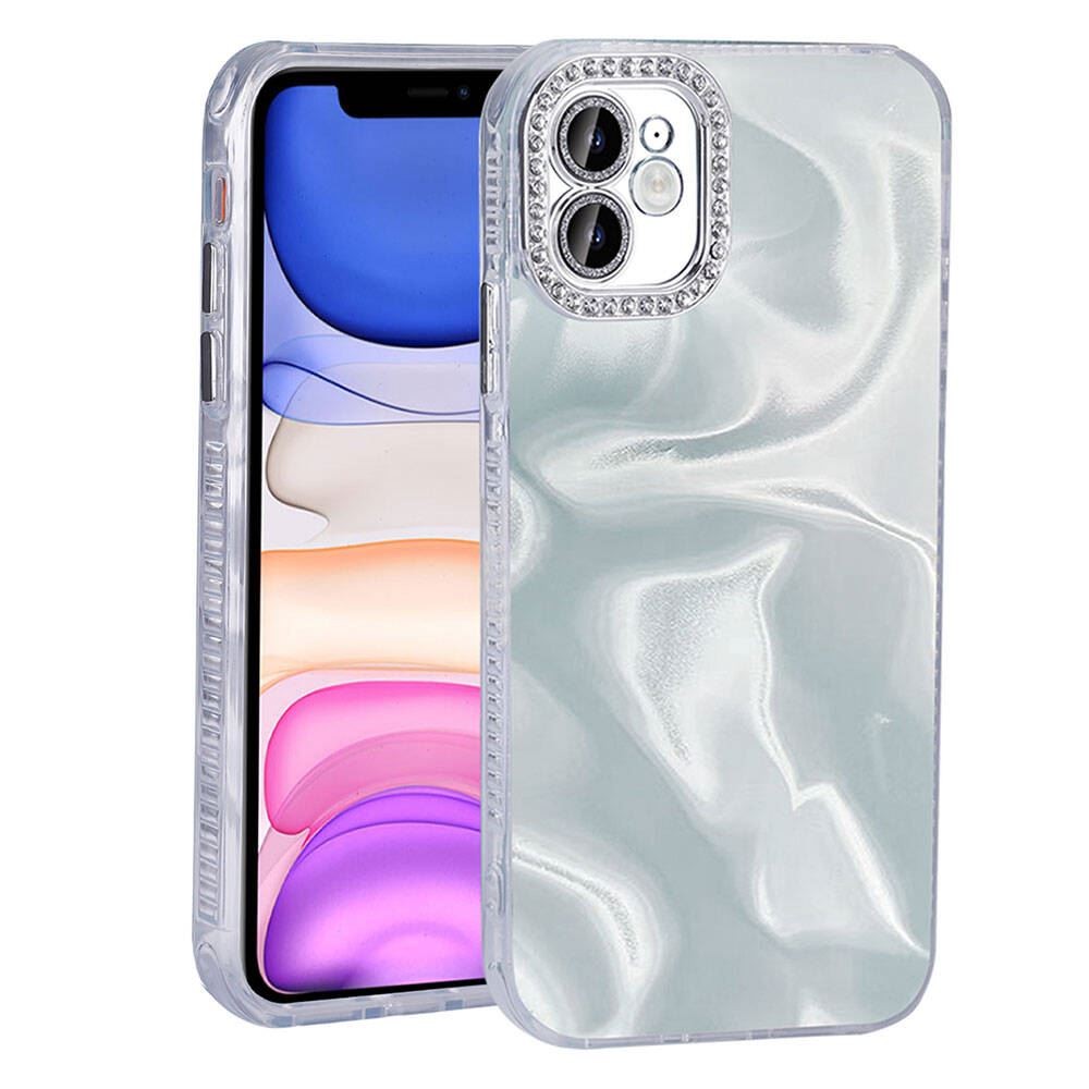 iPhone 11 Airbagli Parlak Taş Detay Tasarımlı Esila Kapak