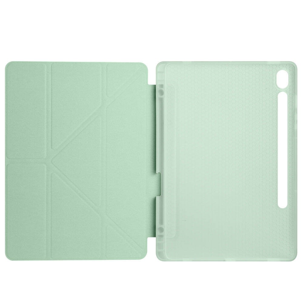 Galaxy Tab S9 FE Tri Folding Kalem Bölmeli Standlı Kılıf