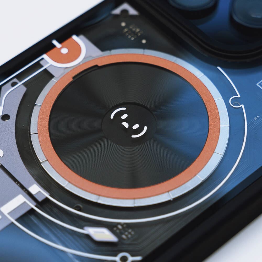 iPhone 14 Pro 3 Fonksiyonlu Bluetooth Bağlantılı Bitmo Lab Bangcase Akıllı Magsafe Kapak