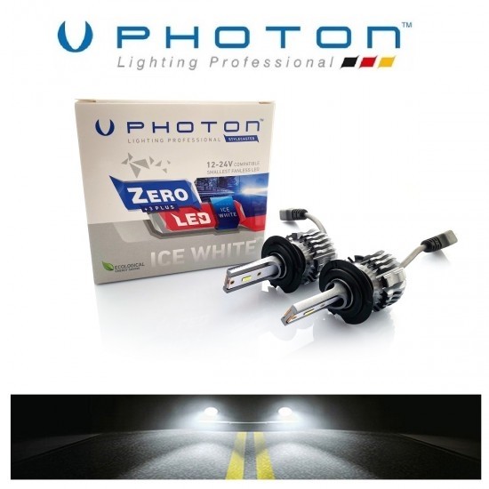 H7 Led Xenon Oto Ampul Photon Zero Fansız Beyaz