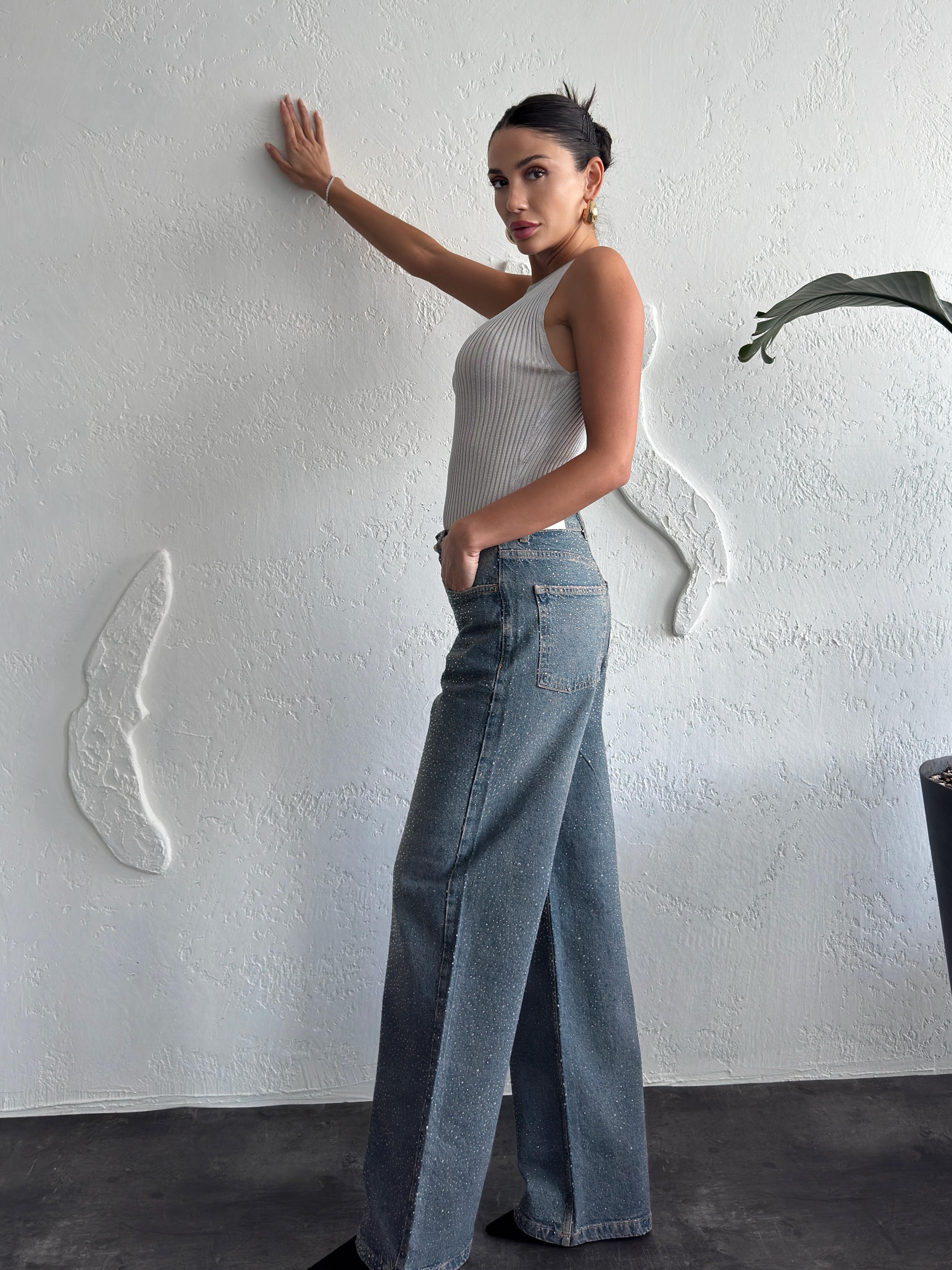 TAŞ DETAY STRAIGHT JEAN