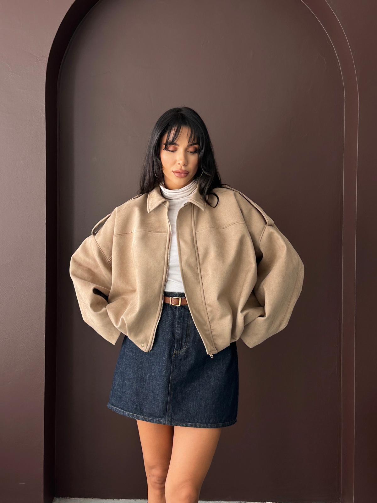 PREMİUM BOMBER SÜET CEKET