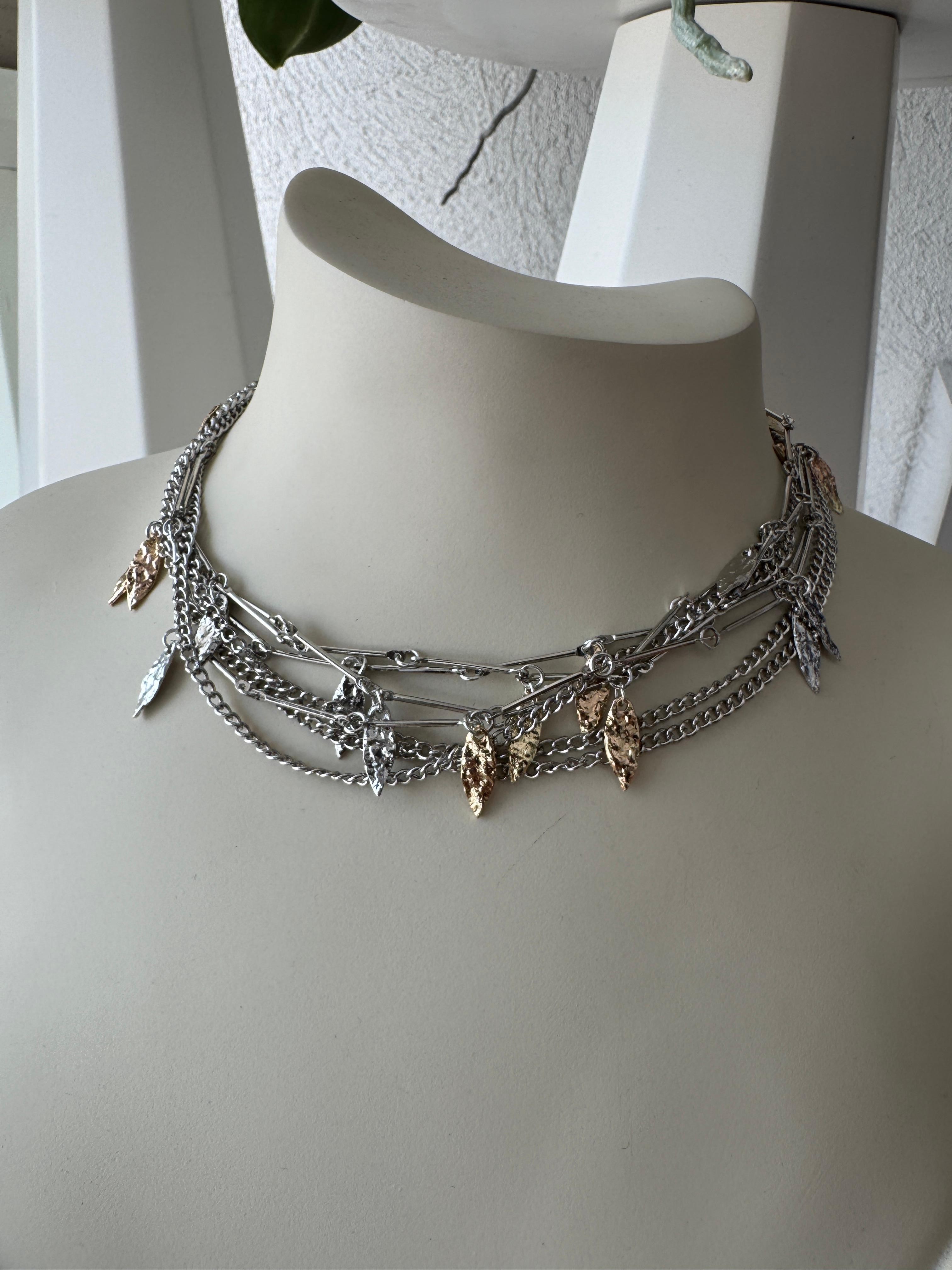 YAPRAK DETAY ÇOKLU CHOKER