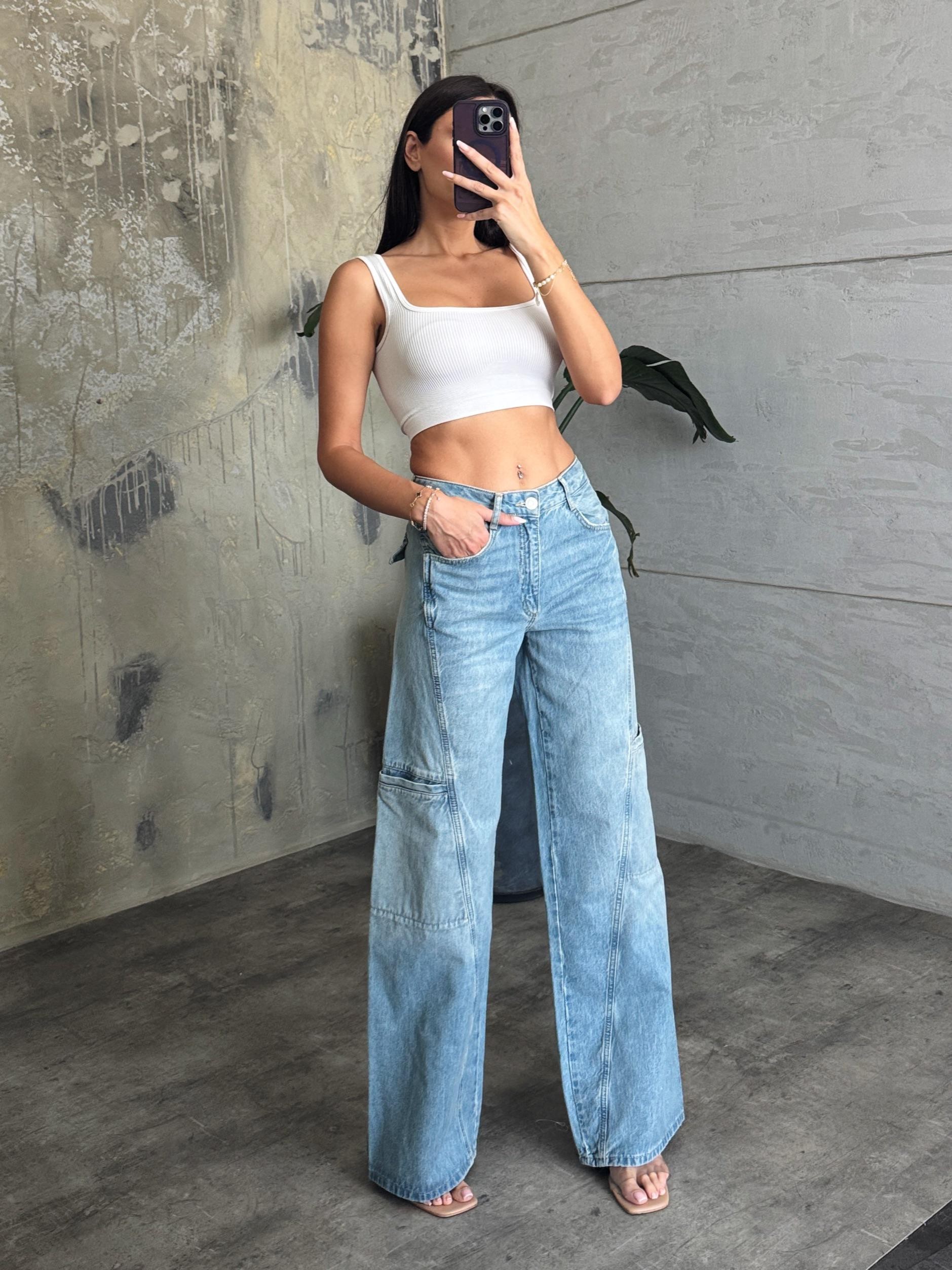 WIDE LEG KARGO JEAN