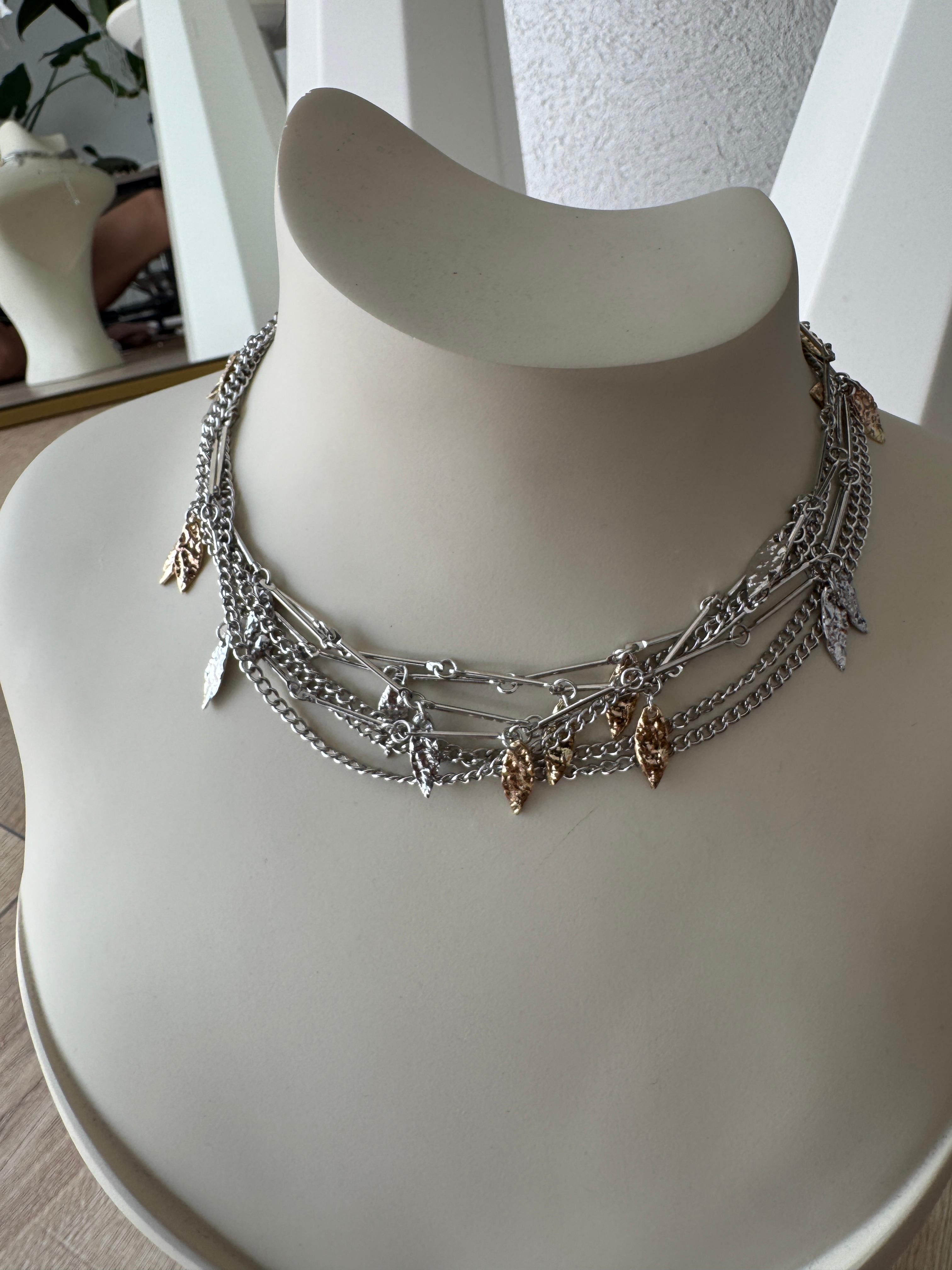 YAPRAK DETAY ÇOKLU CHOKER