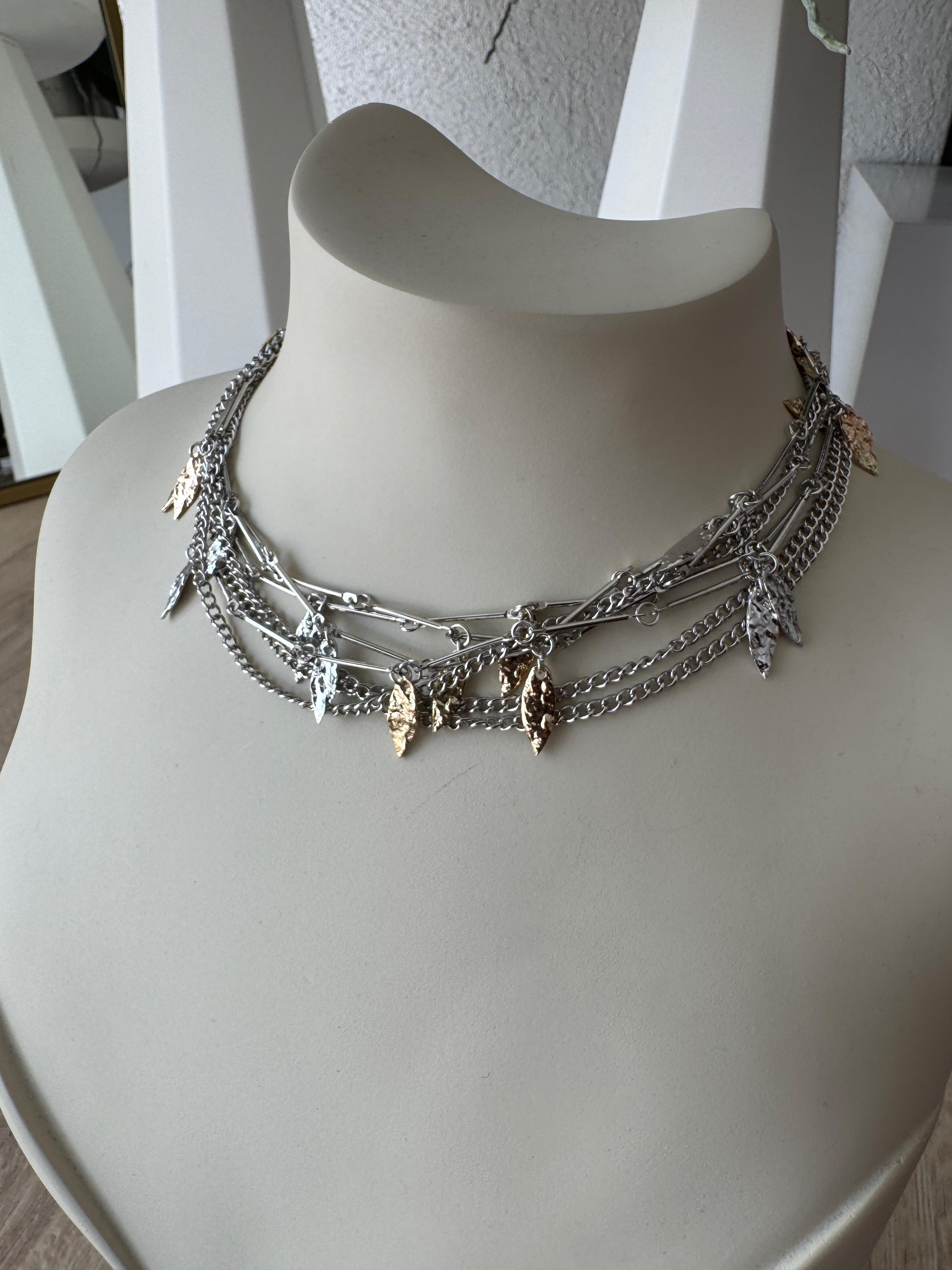 YAPRAK DETAY ÇOKLU CHOKER