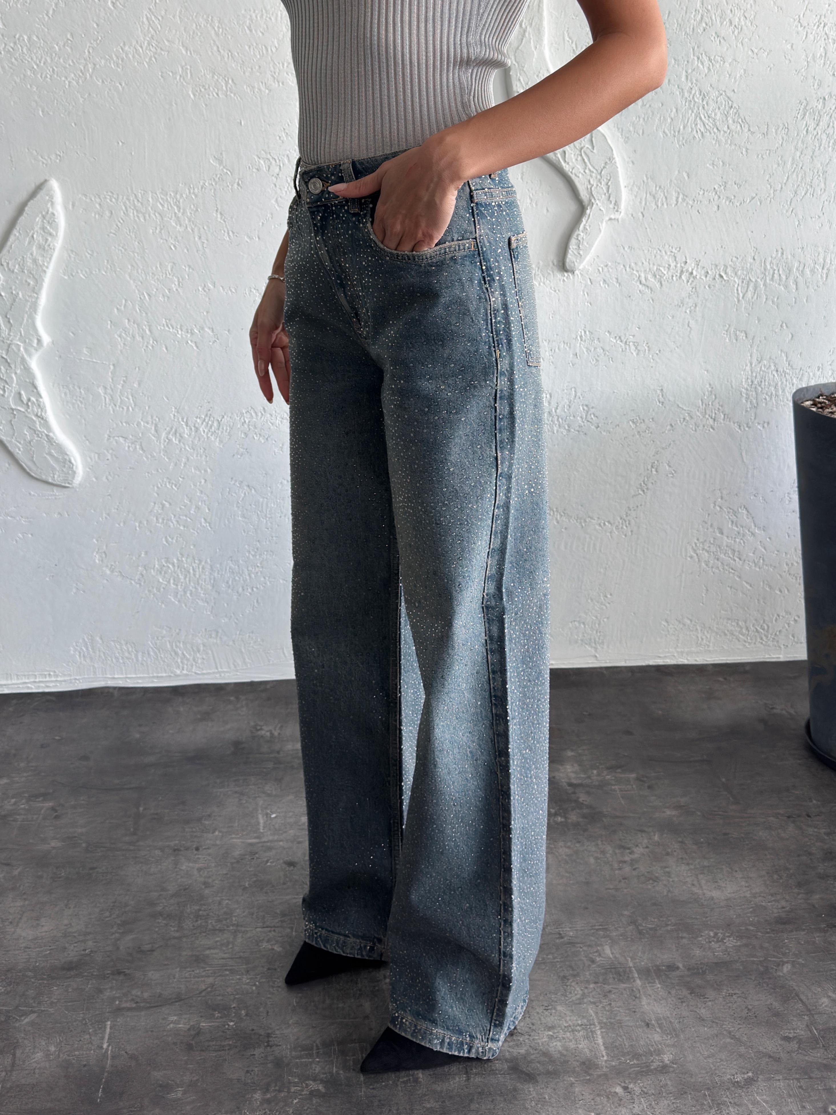 TAŞ DETAY STRAIGHT JEAN