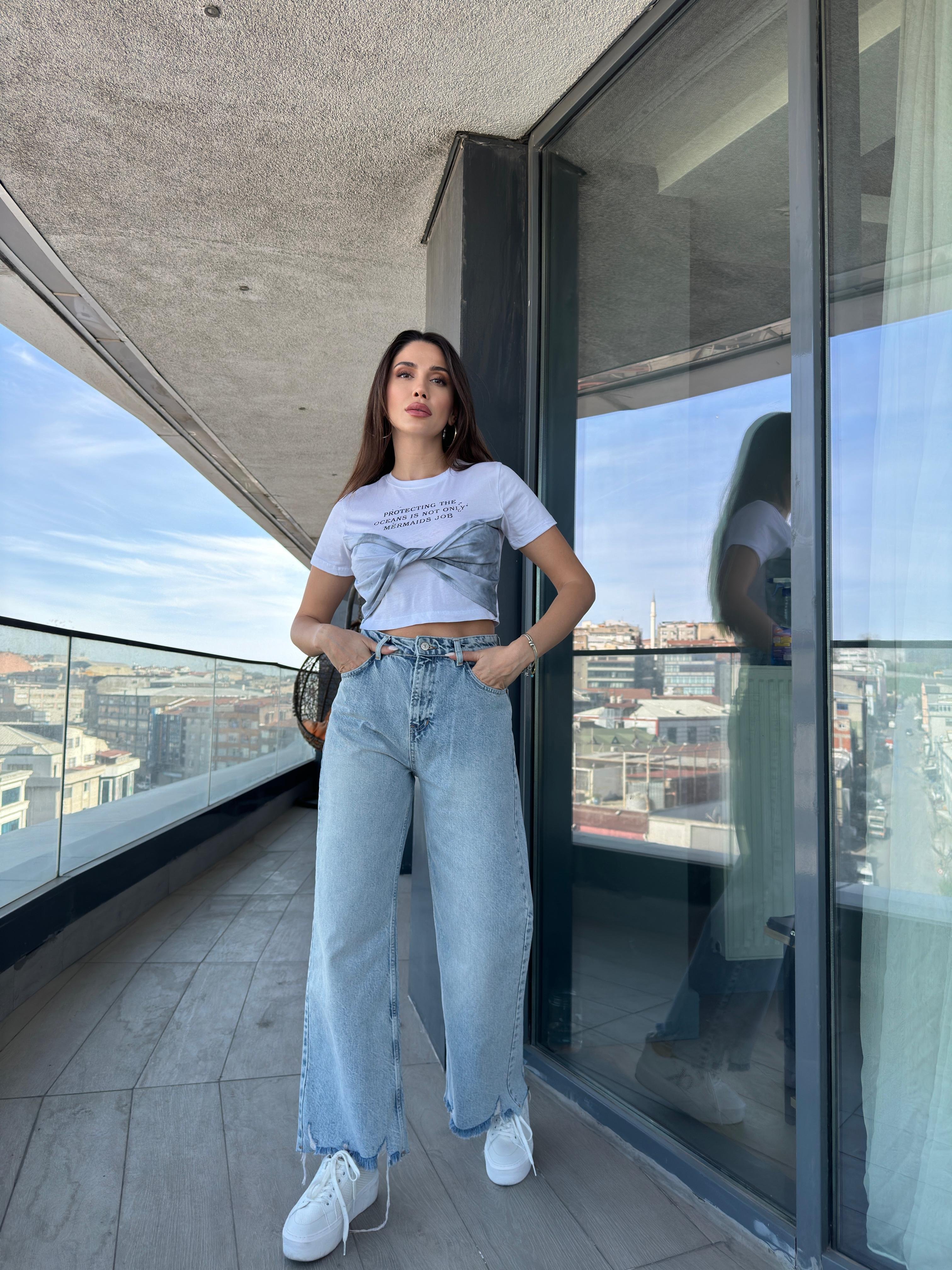 YÜKSEK BEL MOM JEANS