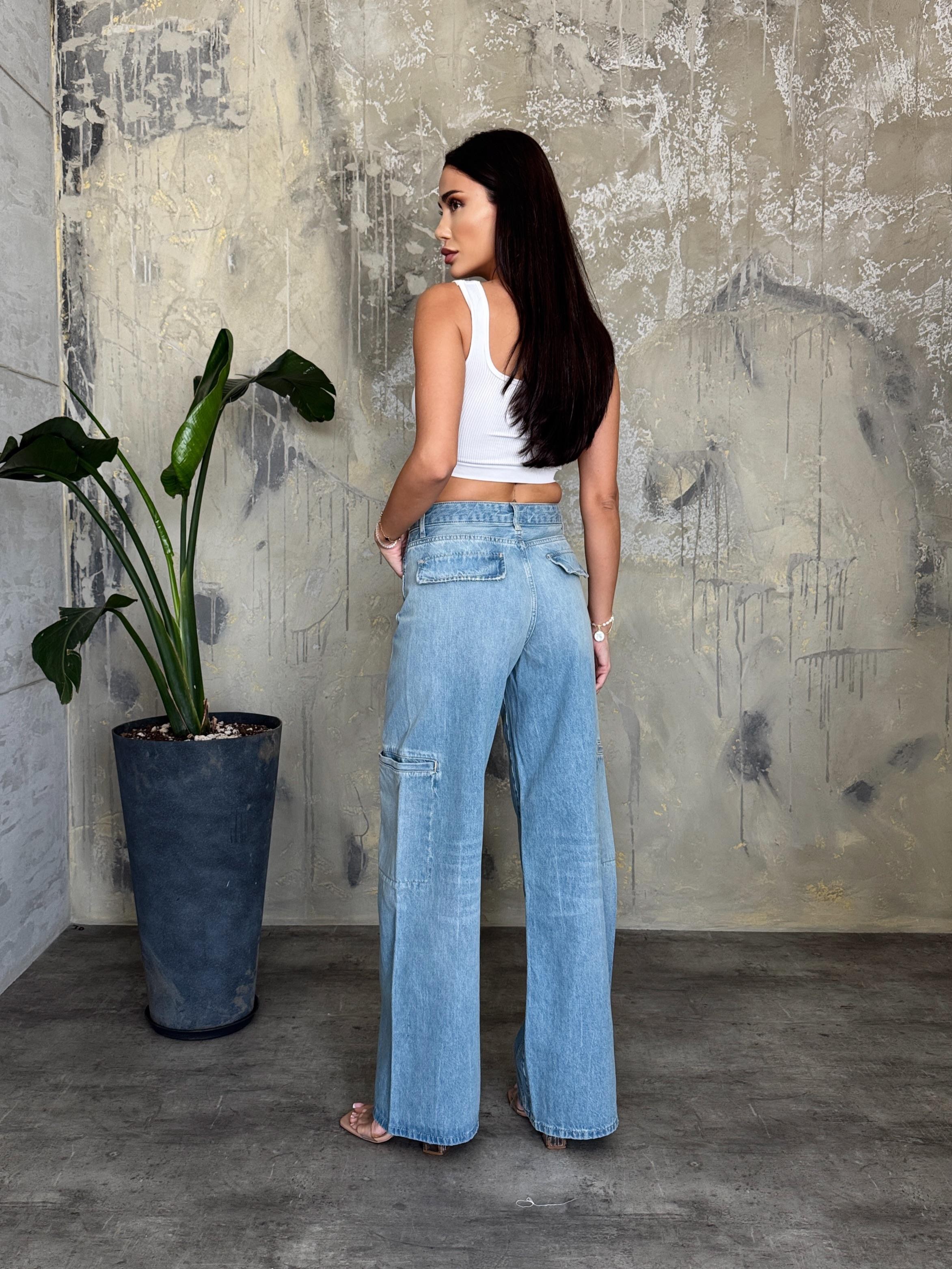 WIDE LEG KARGO JEAN