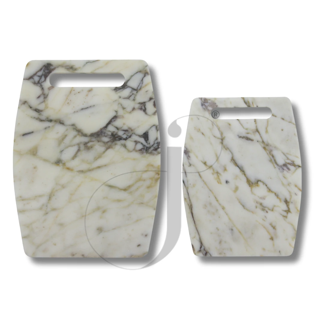 Atina Ensemble İkili Mermer Kesme ve Sunum Tablası Seti - Leylak