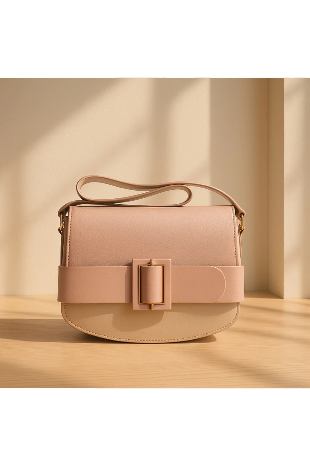 Belted Chic - Mavi Kadın Kol Çantası Juvis Bag