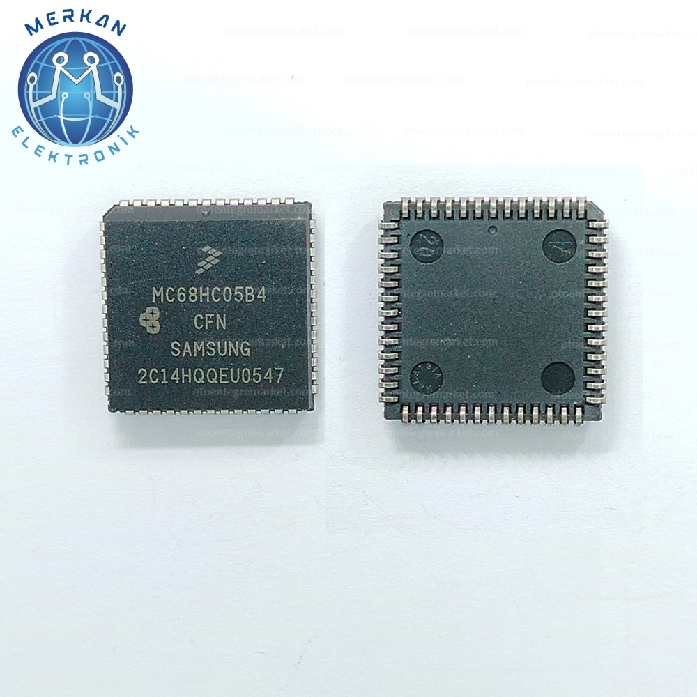 MC68HC05B4CFN (PLCC-44)ORİJİNAL OTO BEYİN TAMİR ENTEGRELERİ MERKAN ELEKTRONİK