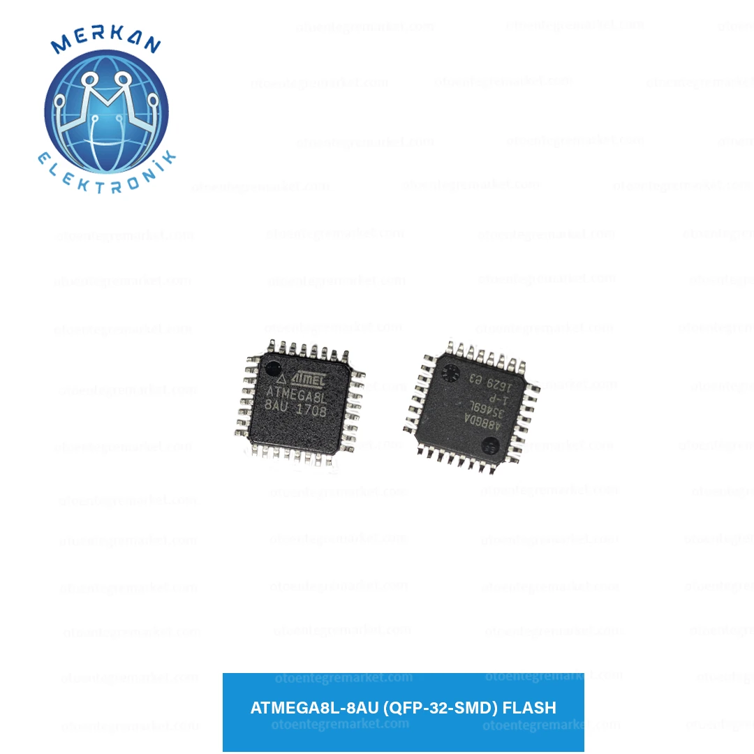 ATMEGA8L-8AU (QFP-32-SMD) FLASH ORİJİNAL OTO BEYİN TAMİR ENTEGRELERİ MERKAN ELEKTRONİK