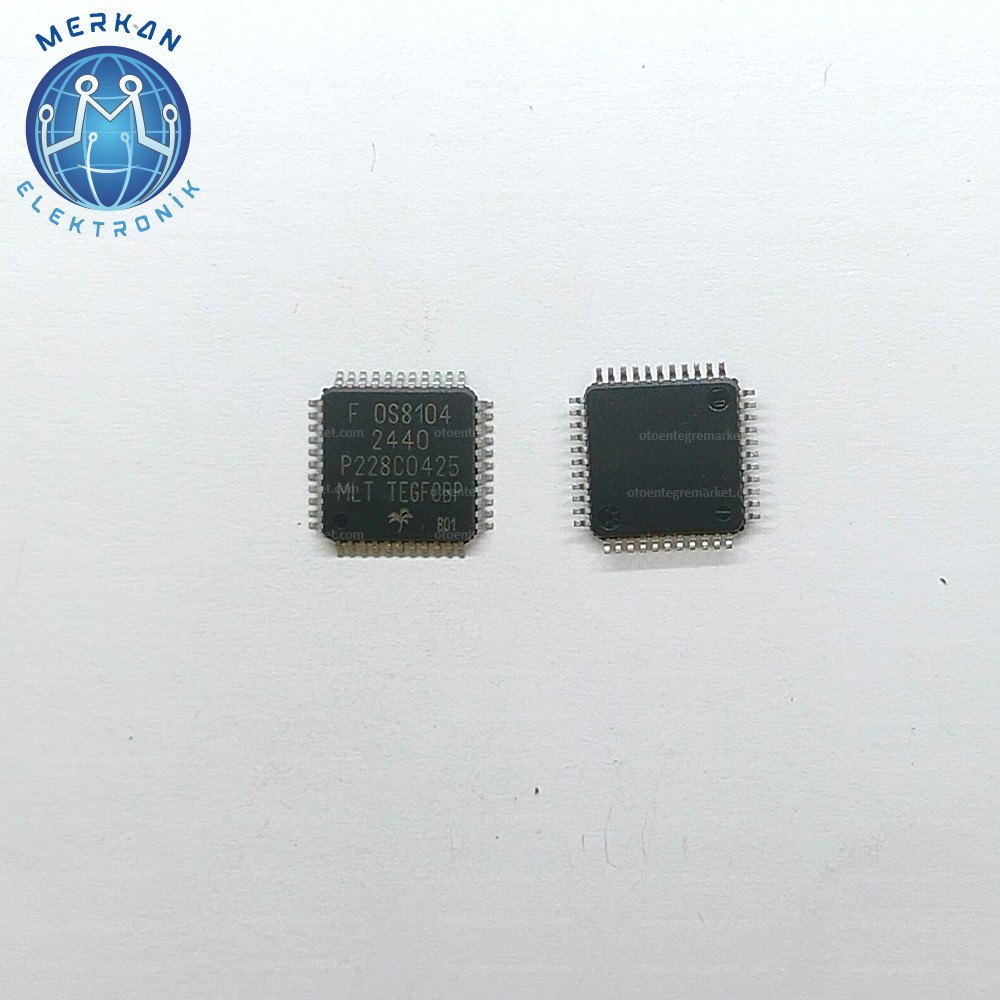 OS8104 (QFP-44-SMD) ORİJİNAL OTO BEYİN TAMİR ENTEGRELERİ MERKAN ELEKTRONİK