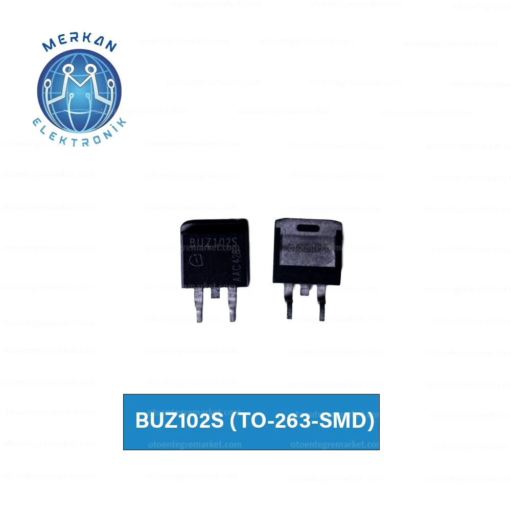 BUZ102S (TO-263-SMD) ORİJİNAL OTO BEYİN TAMİR ENTEGRELERİ MERKAN ELEKTRONİK