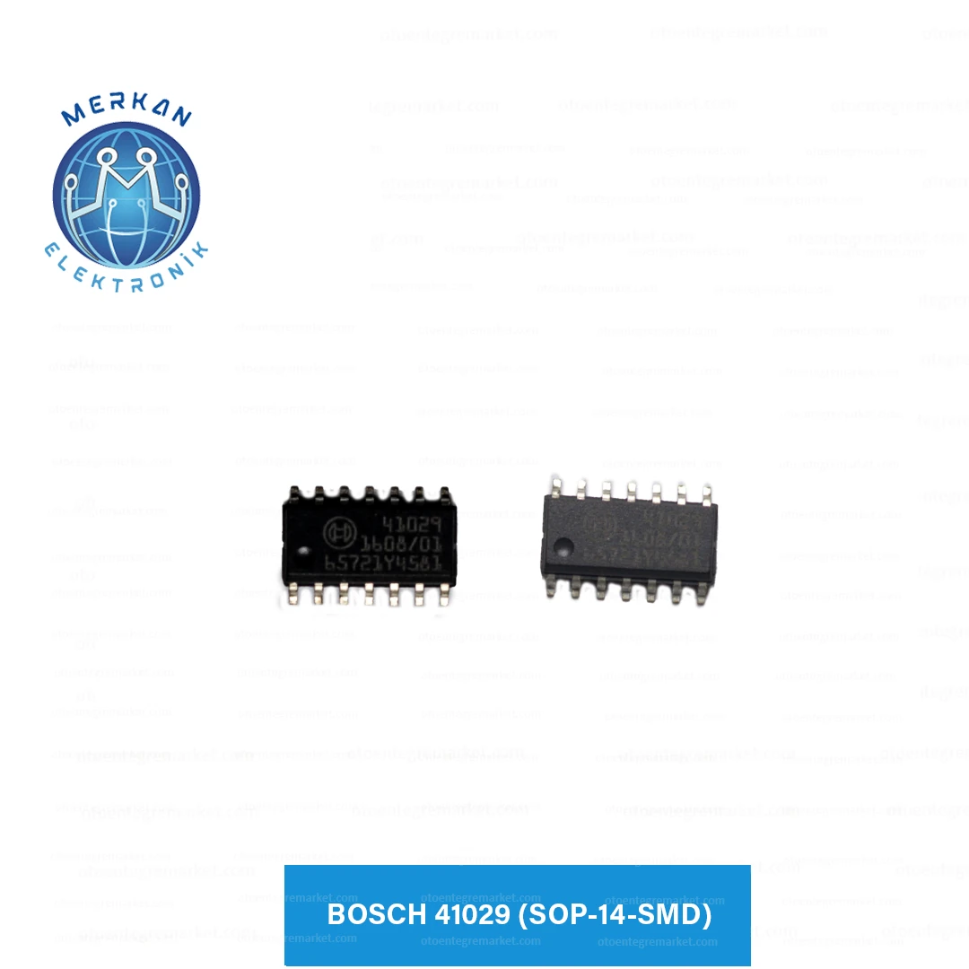 BOSCH 41029 (SOP-14-SMD) ORİJİNAL OTO BEYİN TAMİR ENTEGRELERİ MERKAN ELEKTRONİK