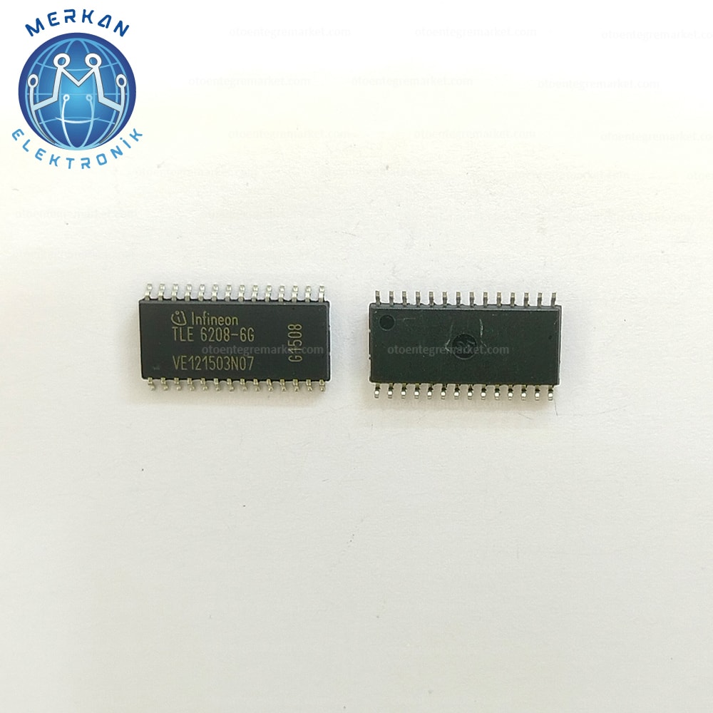 TLE6208-6G (SOP-28-SMD)ORİJİNAL OTO BEYİN TAMİR ENTEGRELERİ MERKAN ELEKTRONİK