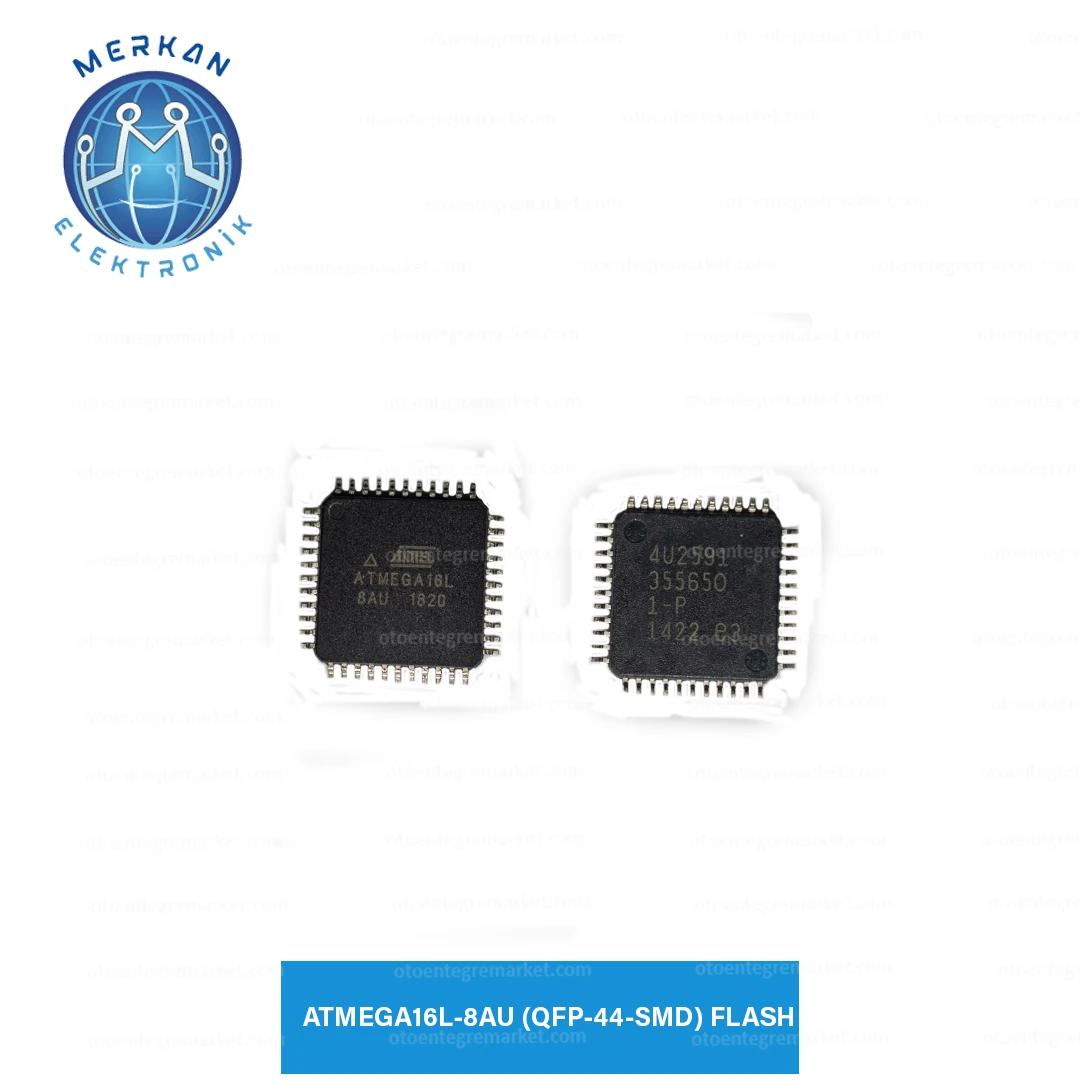 ATMEGA16L-8AU (QFP-44-SMD) FLASH ORİJİNAL OTO BEYİN TAMİR ENTEGRELERİ MERKAN ELEKTRONİK