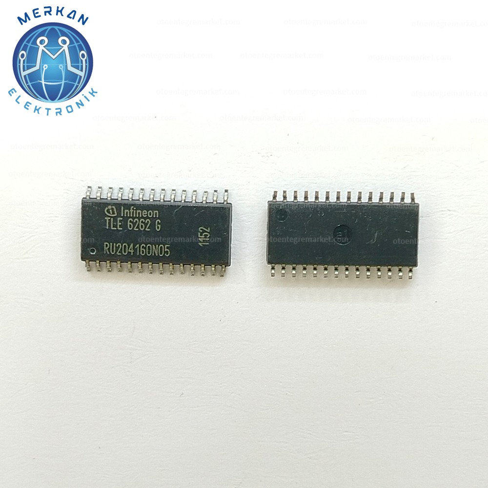 TLE6262G  (P-DSO-28-6-SMD) ORİJİNAL OTO BEYİN TAMİR ENTEGRELERİ MERKAN ELEKTRONİK