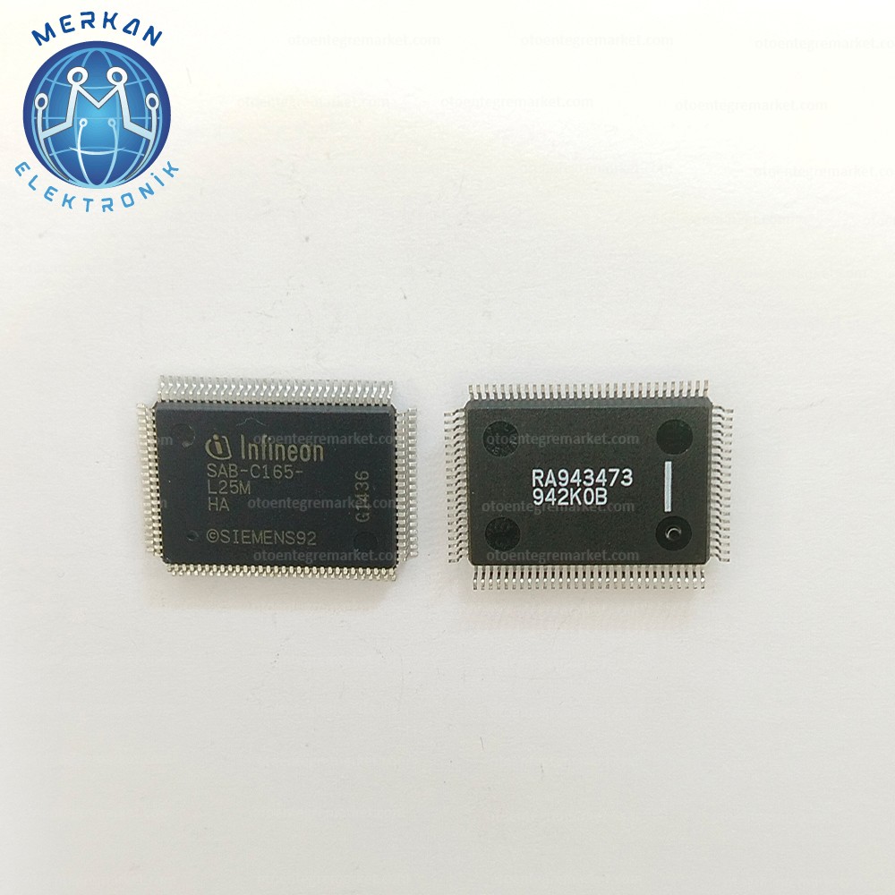 SAB-C165-LM (QFP-100-SMD)ORİJİNAL OTO BEYİN TAMİR ENTEGRELERİ MERKAN ELEKTRONİK