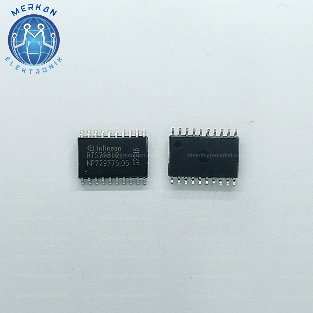 BTS728L2 (SOP-20-SMD) ORİJİNAL OTO BEYİN TAMİR ENTEGRELERİ MERKAN ELEKTRONİK