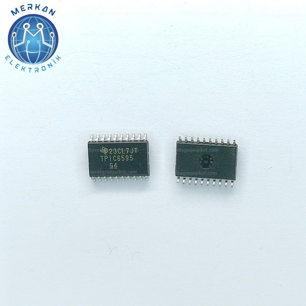 TPIC6595DW (SOIC-20-SMD)  ORİJİNAL OTO BEYİN TAMİR ENTEGRELERİ MERKAN ELEKTRONİK