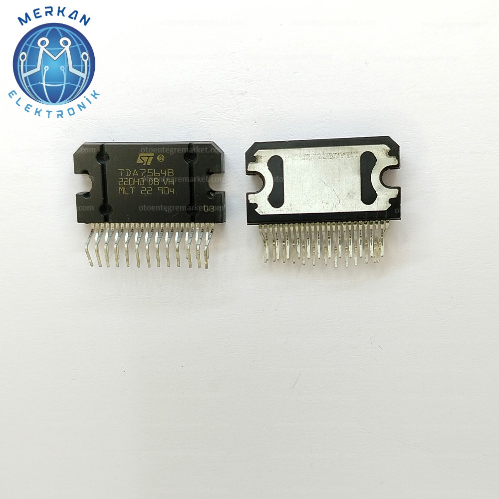 TDA7564B (ZİP-25) ORİJİNAL OTO BEYİN TAMİR ENTEGRELERİ MERKAN ELEKTRONİK