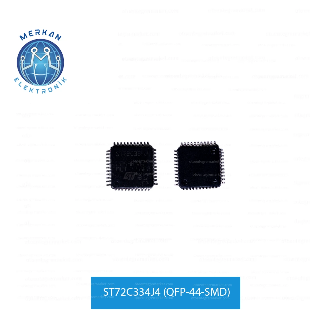 ST72C334J4 (QFP-44-SMD) ORİJİNAL OTO BEYİN TAMİR ENTEGRELERİ MERKAN ELEKTRONİK