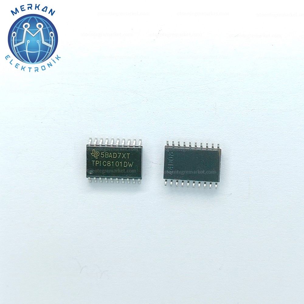 TPIC8101DW (SOIC-20-SMD) ORİJİNAL OTO BEYİN TAMİR ENTEGRELERİ MERKAN ELEKTRONİK