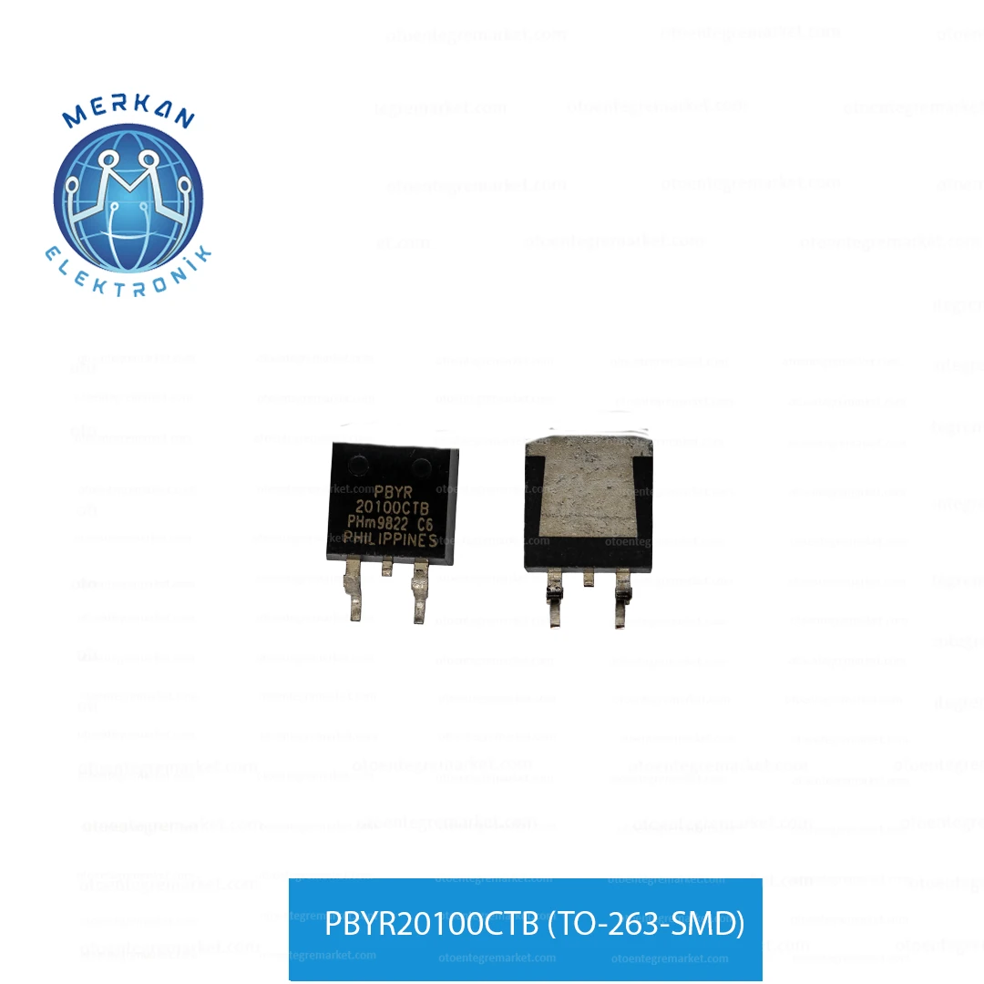 PBYR20100CTB (TO-263-SMD) ORİJİNAL OTO BEYİN TAMİR ENTEGRELERİ MERKAN ELEKTRONİK