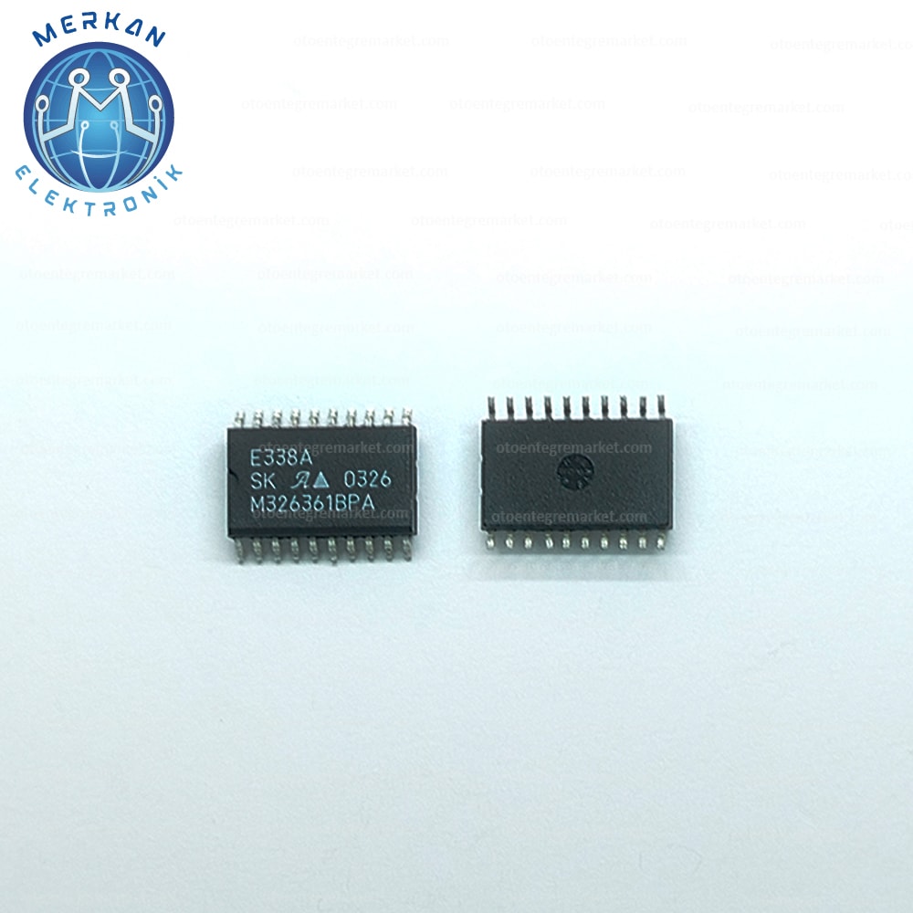 E338A (SOP-20-SMD) ORİJİNAL OTO BEYİN TAMİR ENTEGRELERİ MERKAN ELEKTRONİK
