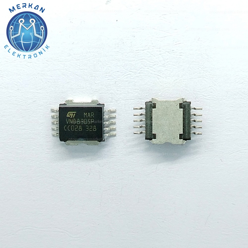 VND830SP 6 amper  (PSOP-10-SMD) ORİJİNAL OTO BEYİN TAMİR ENTEGRELERİ MERKAN ELEKTRONİK