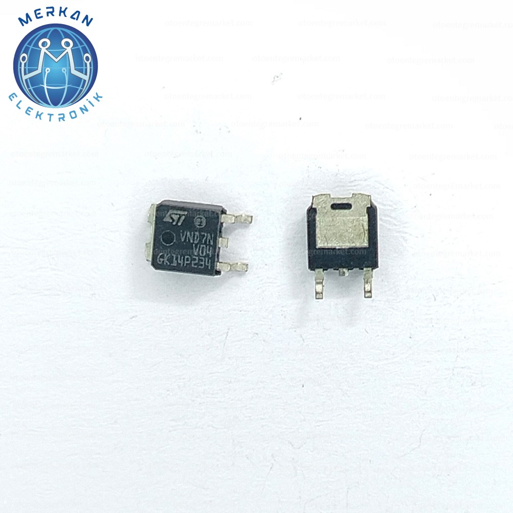 VND7NV04 (TO-252-SMD) ORİJİNAL OTO BEYİN TAMİR ENTEGRELERİ MERKAN ELEKTRONİK