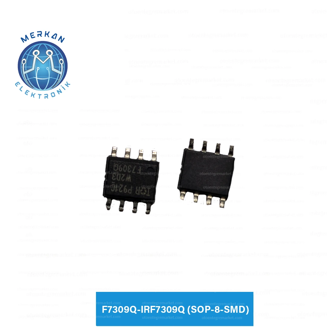 F7309Q-IRF7309Q (SOP-8-SMD) ORİJİNAL OTO BEYİN TAMİR ENTEGRELERİ MERKAN ELEKTRONİK