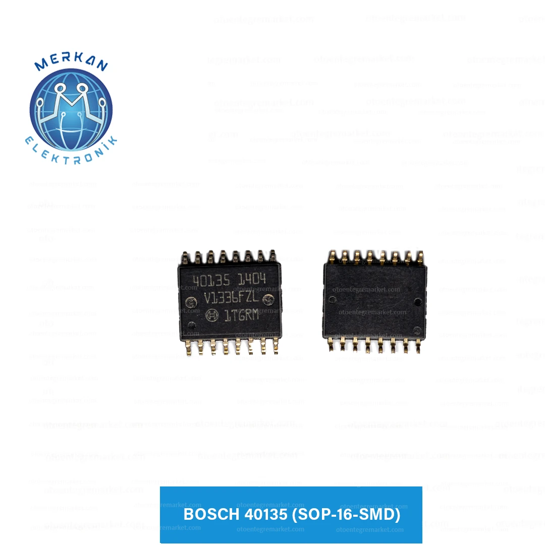 BOSCH 40135 (SOP-16-SMD) ORİJİNAL OTO BEYİN TAMİR ENTEGRELERİ MERKAN ELEKTRONİK