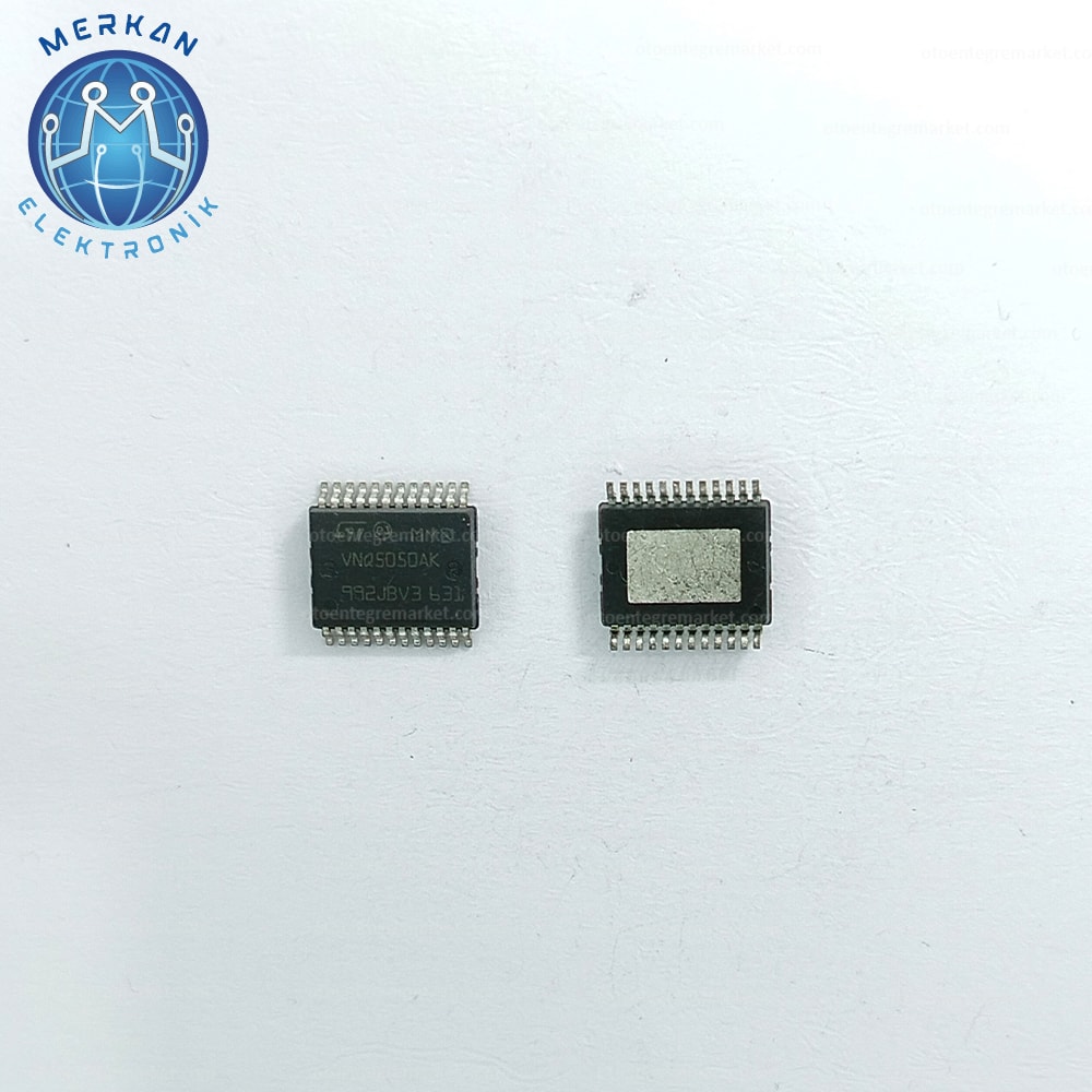 VNQ5050AK (SSOP-24-SMD)ORİJİNAL OTO BEYİN TAMİR ENTEGRELERİ MERKAN ELEKTRONİK