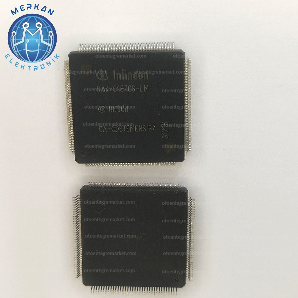 SAK-C167CS-LM (QFP-144-SMD)ORİJİNAL OTO BEYİN TAMİR ENTEGRELERİ MERKAN ELEKTRONİK