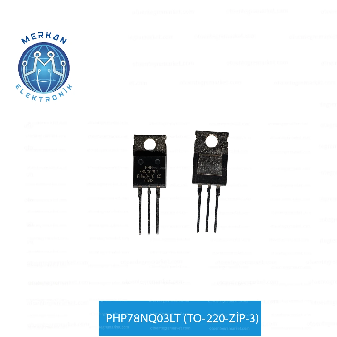 PHP78NQ03LT (TO-220-ZİP-3) ORİJİNAL OTO BEYİN TAMİR ENTEGRELERİ MERKAN ELEKTRONİK