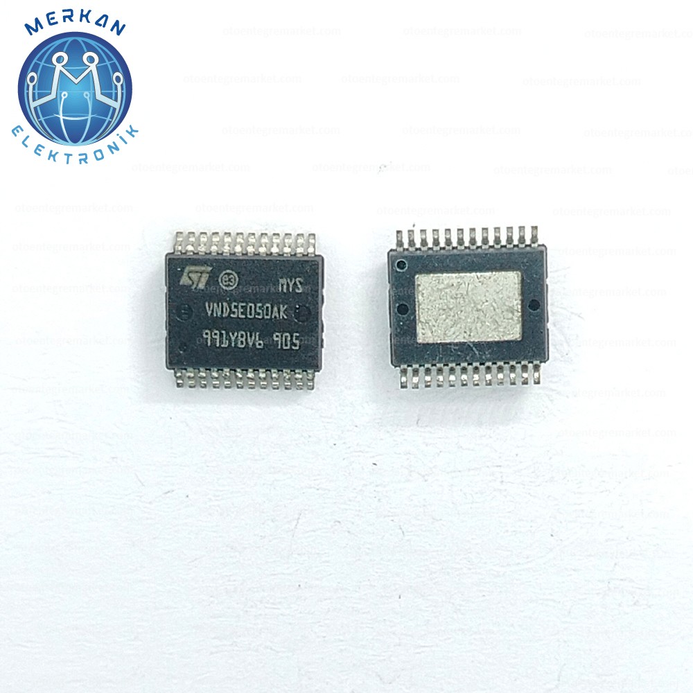 VND5E050AK (SSOP-24-SMD) ORİJİNAL OTO BEYİN TAMİR ENTEGRELERİ MERKAN ELEKTRONİK