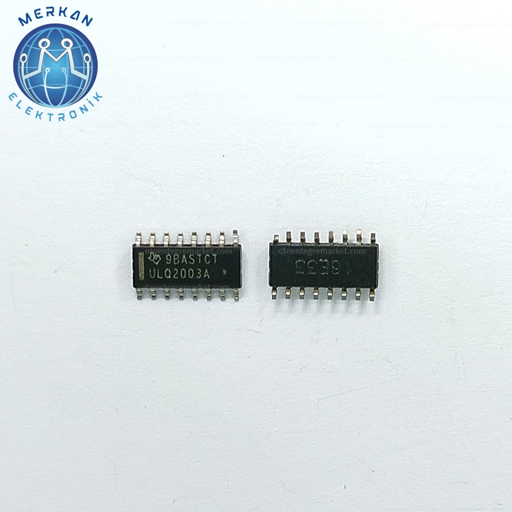 ULQ2003A (SOP-16-SMD)ORİJİNAL OTO BEYİN TAMİR ENTEGRELERİ MERKAN ELEKTRONİK