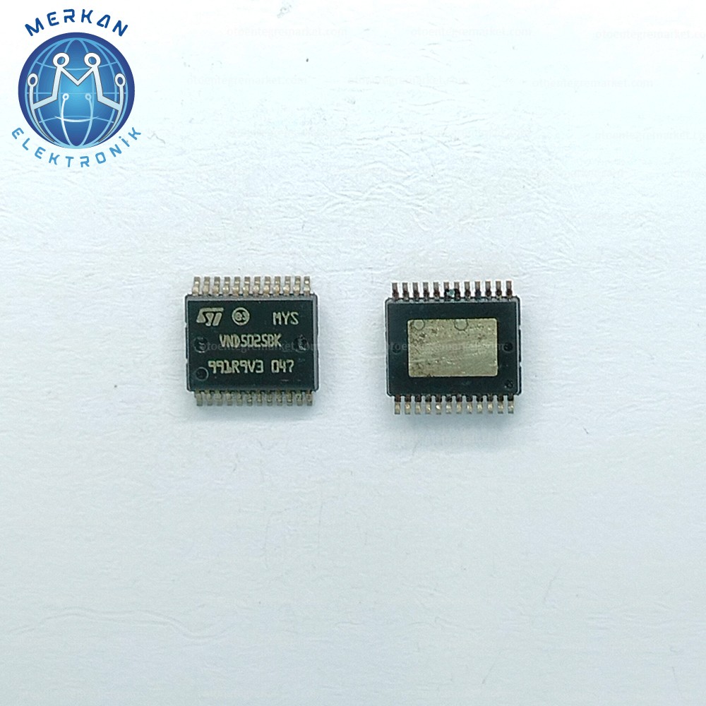 VND5025BK-AK (SSOP-24-SMD) ORİJİNAL OTO BEYİN TAMİR ENTEGRELERİ MERKAN ELEKTRONİK
