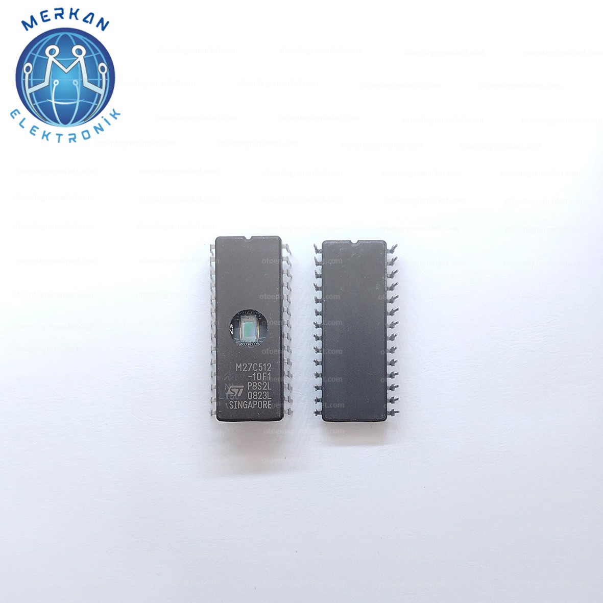 M27C512 CERAMIC (DİP-28) CAMLI EPROM ORİJİNAL OTO BEYİN TAMİR ENTEGRELERİ MERKAN ELEKTRONİK